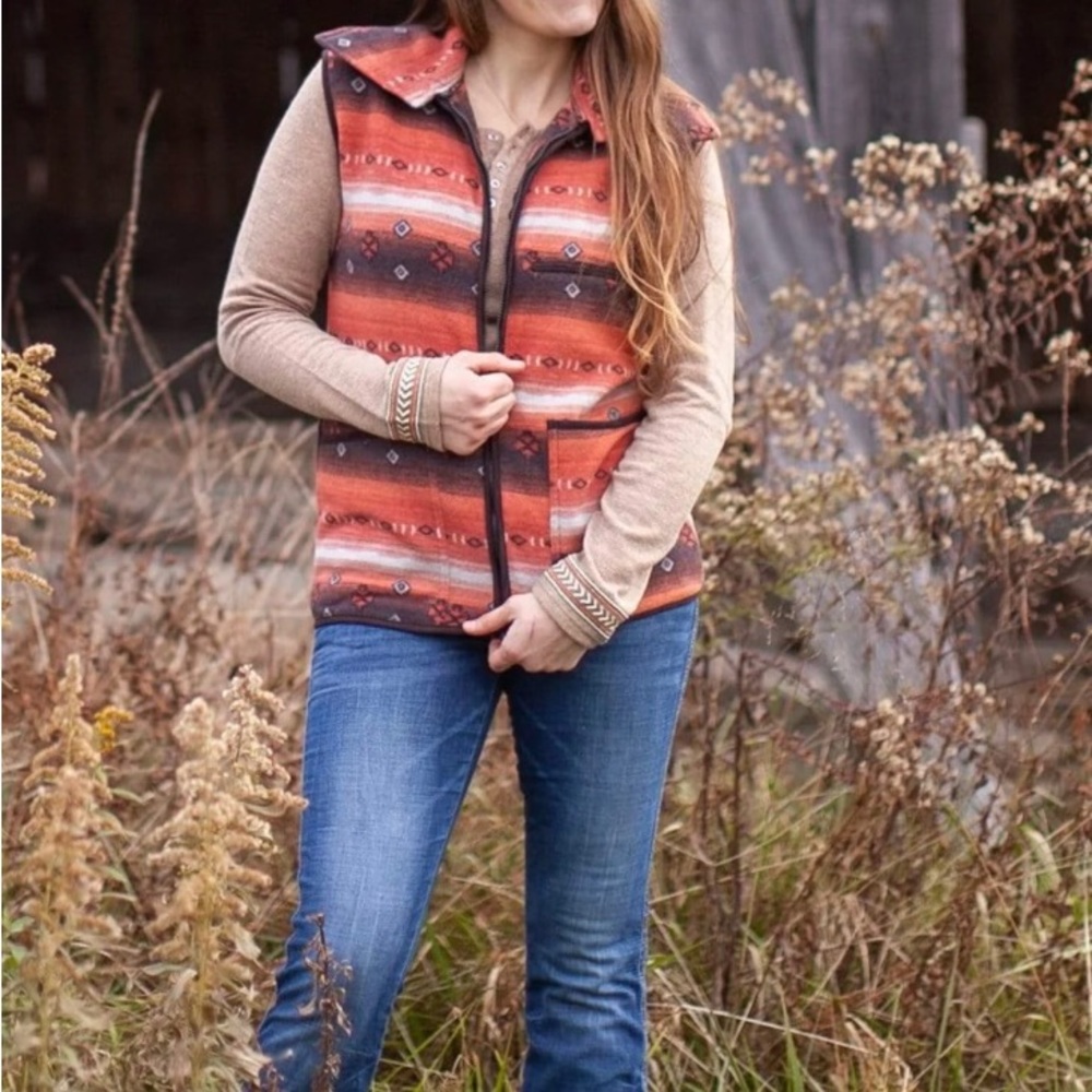 Outback Trading Co Aztec Western Vest